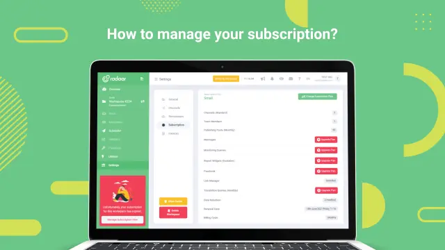 How to manage your subscription?