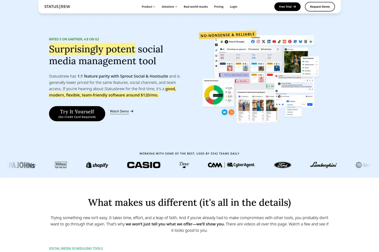 Why choose Statusbrew for social media management?