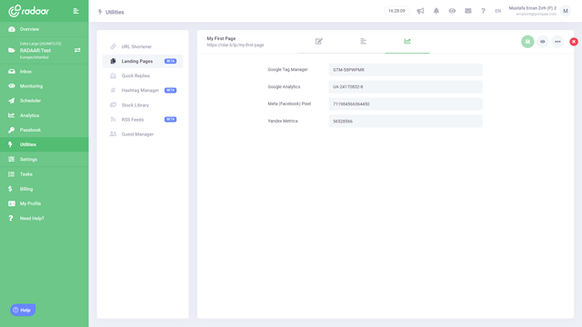 Learn more about who visited your pages...
