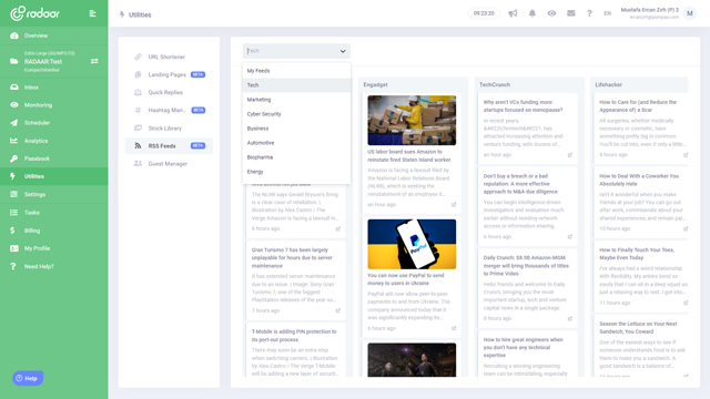See how to search for various content via RADAAR's RSS Feeds... See how to search for various content via RADAAR's RSS Feeds...