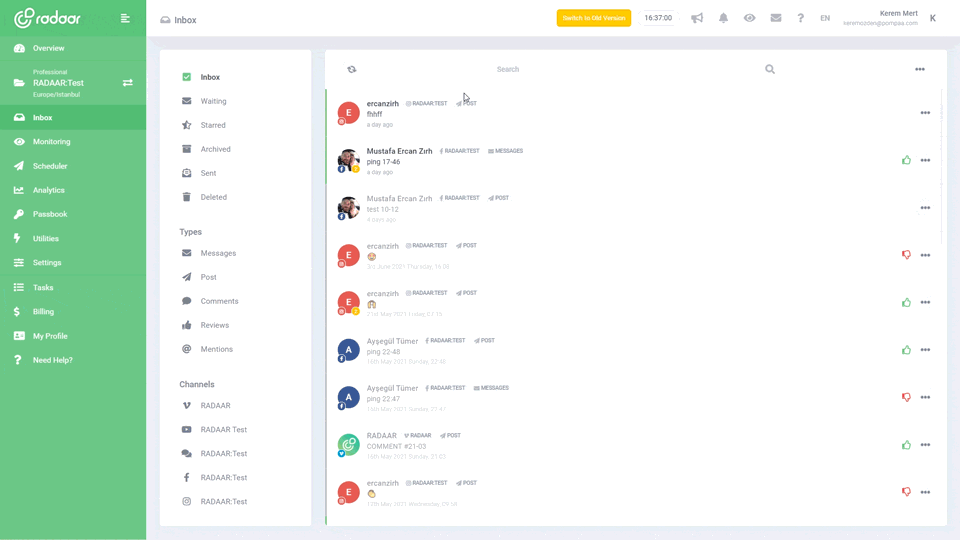 Unify all messages into a single inbox...