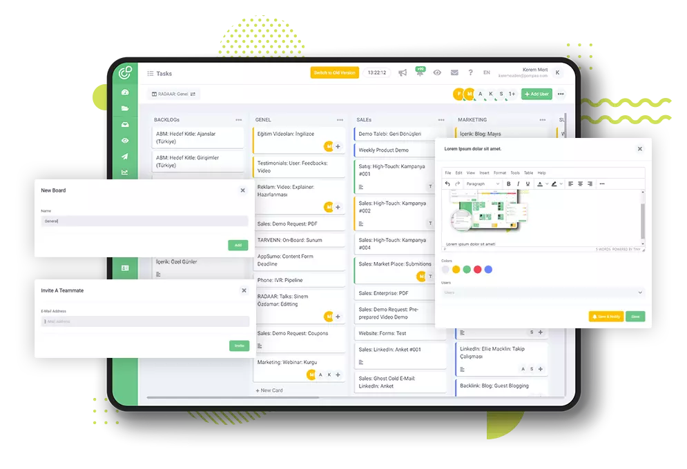 Collaborate with your team in one place...