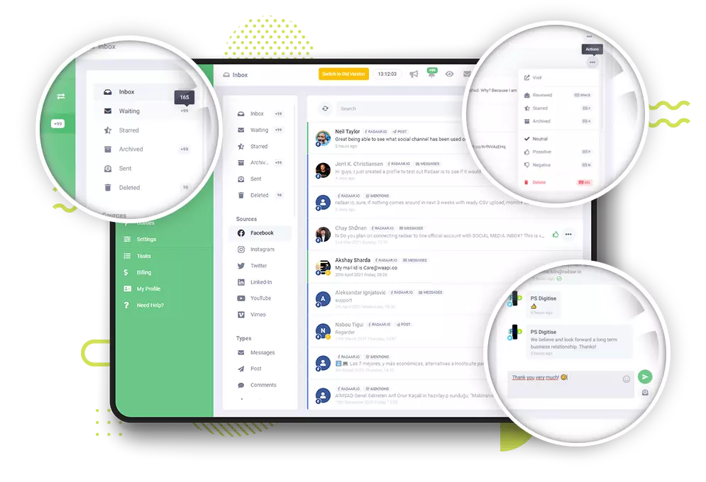 You can manage your incoming Telegram messages with RADAAR!