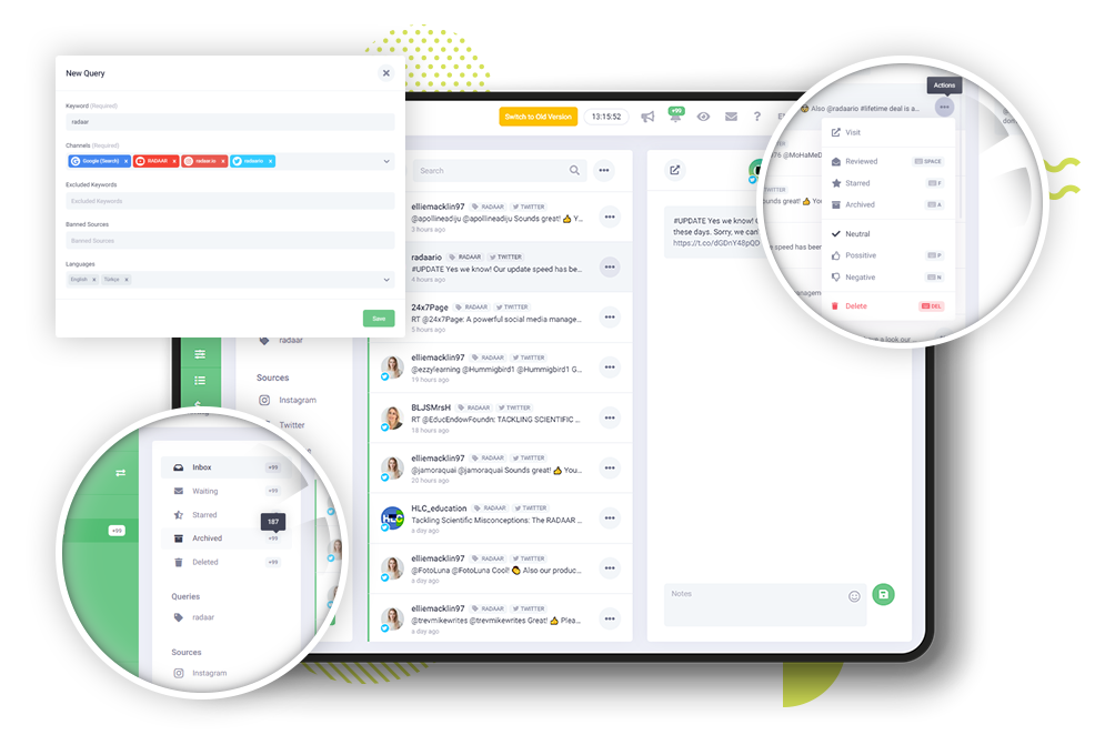 Monitor the web for new content relevant to your brand...