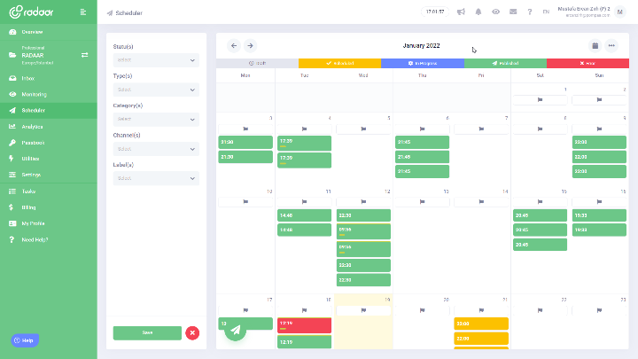 Schedule all of your content like never before! Schedule all of your content like never before!