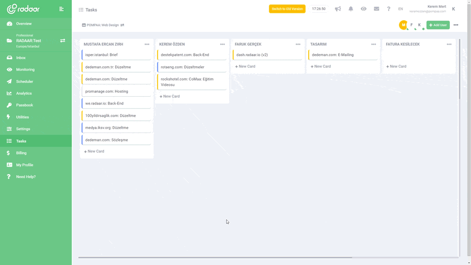 Boards, lists and cards...