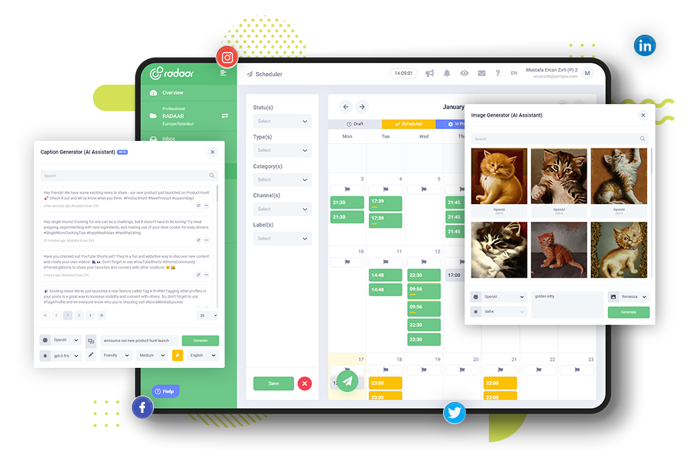 Time to level up your social media game with AI Assistant!