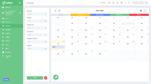 Create, review, and approve content before it goes live!