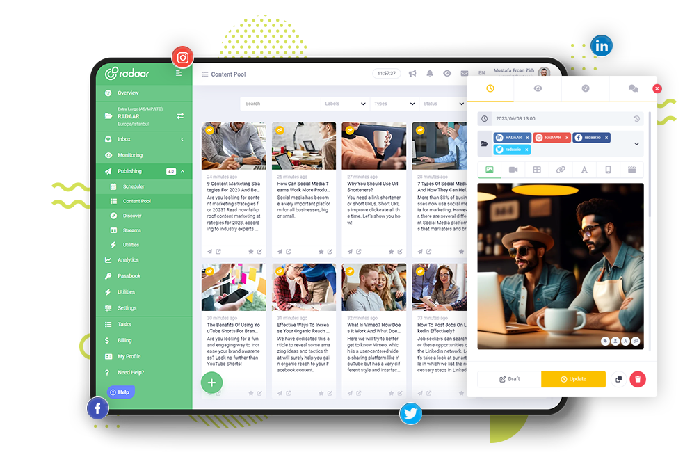 All your social media content in one place! All your social media content in one place!