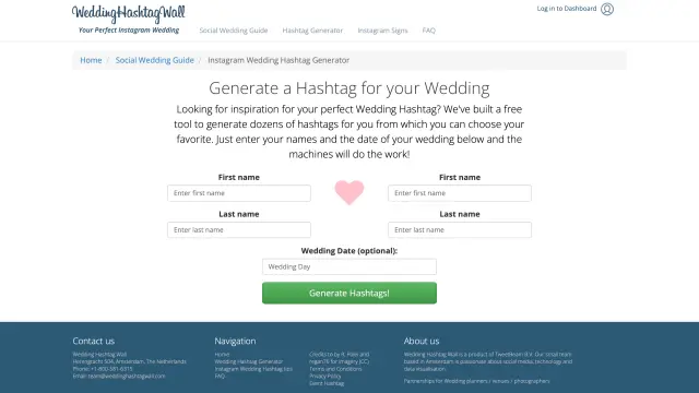 Wedding Hashtag Wall Wedding Hashtag Wall