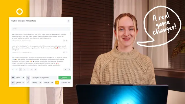 Time to level up your social media game with AI Assistant! Time to level up your social media game with AI Assistant!